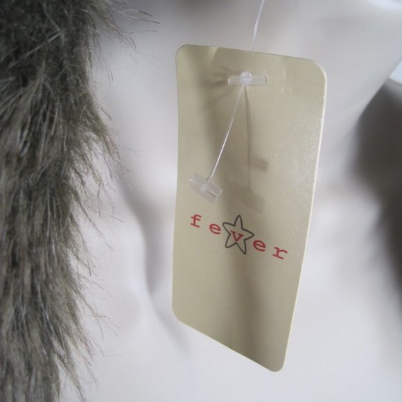 Fever Women Large Brown Faux Fur Sleeveless Vest - Picture 5 of 6